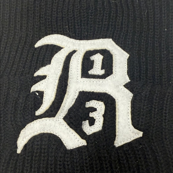 R13 cashmere beanie with chains - Picture 2 of 5